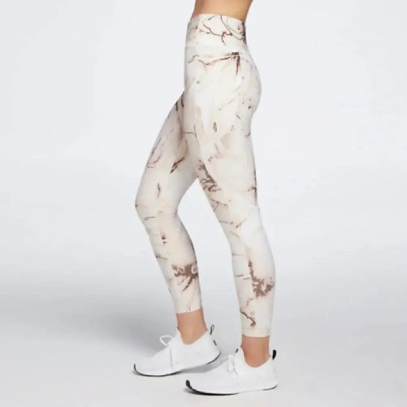 CALIA Women's Energize Fashion 7/8 Leggings Large FLOURISHED FLORAL GRAY EUC - Picture 2 of 9